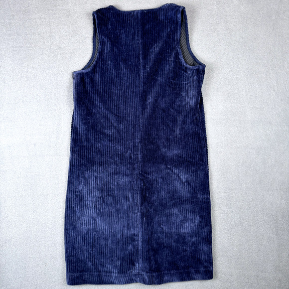 Marine Layer Womens Small Millie Shift Dress New Eclipse Blue Stretch Corduroy - Picture 2 of 6